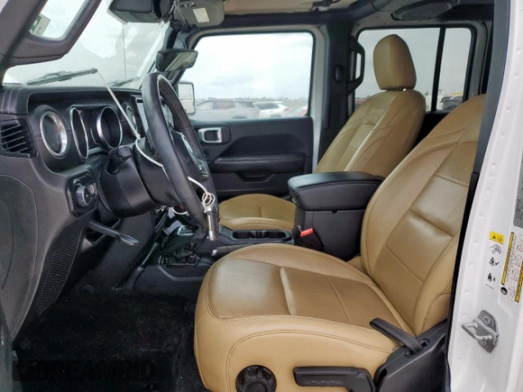 2019 Jeep Wrangler Unlimited Sahara with VIN 1C4HJXEG8KW574005, listed as a Copart auction lot 57794945 with Not provided miles and Salvage title. Bid and sale history available at DreamBid. Image 7.