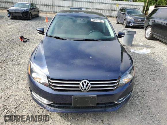2015 Volkswagen Passat Limited Edition with VIN 1VWAS7A32FC102596, listed as a Copart auction lot 59882395 with 89,136 mi miles and Salvage title. Bid and sale history available at DreamBid. Image 5.