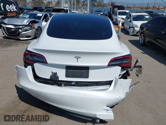 2022 Tesla Model 3 with VIN 5YJ3E1EA3NF294282, listed as a IAAI auction lot 41992046 with 22,383 mi miles. Bid and sale history available at carsss.com. Image 16.