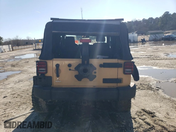 2013 Jeep Wrangler Sport with VIN 1C4AJWAG5DL638636, listed as a Copart auction lot 45197865 with 127,587 mi miles and Salvage title. Bid and sale history available at DreamBid. Image 6.