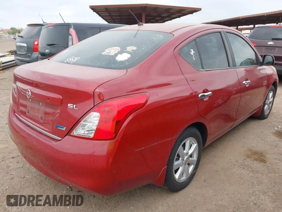 2012 Nissan Versa S with VIN 3N1CN7AP3CL926860, listed as a IAAI auction lot 42386910 with 162,401 mi miles and . Bid and sale history available at DreamBid. Image 4.