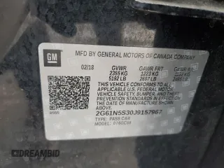 2018 Cadillac XTS Luxury with VIN 2G61N5S30J9157967, listed as a Copart auction lot 43212175 with 62,533 mi miles and Salvage Title. Bid and sale history available at carsss.com. Image 12.
