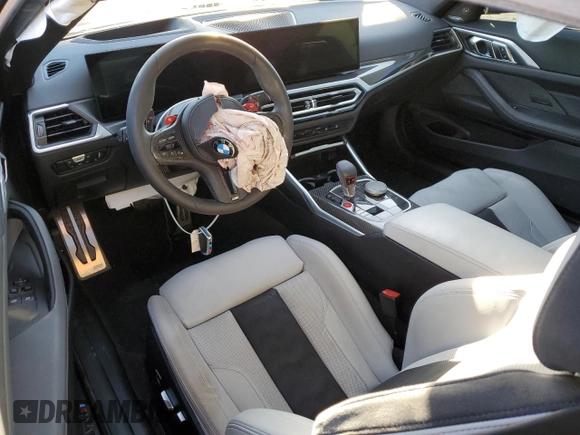 2024 BMW M4 Competition xDrive with VIN WBS43AZ03RCN56860, listed as a Copart auction lot 75937104 with 0 mi miles and Salvage Title. Bid and sale history available at carsss.com. Image 8.