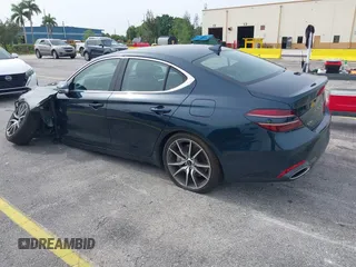 2025 Genesis G70 2.5T with VIN KMTG34SC0SU153835, listed as a IAAI auction lot 42586687 with 17,312 mi miles and . Bid and sale history available at DreamBid. Image 3.