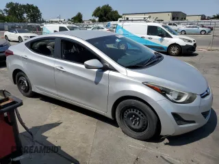 2016 Hyundai Elantra SE with VIN 5NPDH4AE8GH758998, listed as a Copart auction lot 60131145 with Not provided miles and Salvage title. Bid and sale history available at DreamBid. Image 4.