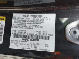 2024 Ford Mustang GT with VIN 1FA6P8CF0R5411098, listed as a IAAI auction lot 42206429 with 22,743 mi miles and . Bid and sale history available at DreamBid. Image 9.