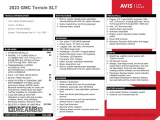 2023 GMC Terrain AT4 с VIN 3GKALYEG8PL244822, выставлен на аукционе Copart как лот 56751515 с пробегом 63 039 миль миль и Списание • Salvage title. История ставок и продаж доступна на DreamBid. Изображение 13.
