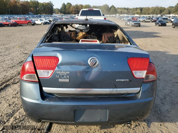 2011 Mercury Milan Premier with VIN 3MEHM0JG8BR605209, listed as a Copart auction lot 78189654 with 0 mi miles and Salvage Title. Bid and sale history available at carsss.com. Image 6.