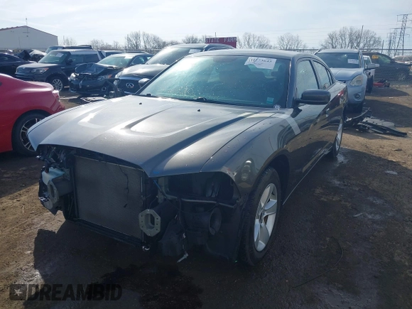2014 Dodge Charger SE with VIN 2C3CDXBG7EH147959, listed as a IAAI auction lot 41773645 with 142,231 mi miles and . Bid and sale history available at carsss.com. Image 2.
