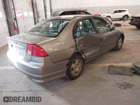 2005 Honda Civic with VIN JHMES96685S023276, listed as a IAAI auction lot 41749104 with 358,387 mi miles and . Bid and sale history available at DreamBid. Image 4.