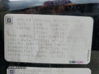 1994 Chevrolet Corvette z VIN 1G1YY22P4R5114674, wystawiony jako Copart lot #55403525 z przebiegiem Nie podano mil oraz Czysty tytuł • Clean title. Historia ofert i sprzedaży dostępna na DreamBid. Obrazek 12.