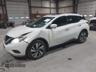 2015 Nissan Murano Platinum with VIN 5N1AZ2MH0FN284971, listed as a IAAI auction lot 41825061 with 108,391 mi miles and . Bid and sale history available at DreamBid. Image 2.