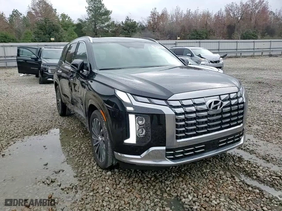 2024 Hyundai Palisade Calligraphy with VIN KM8R74GE5RU767226, listed as a Copart auction lot 84016844 with 374 mi miles and Salvage Title. Bid and sale history available at carsss.com. Image 11.
