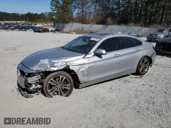 2019 BMW 4 Series 430i z VIN WBA4J1C56KBM12925, wystawiony jako Copart lot #47027555 z przebiegiem 128 483 mil mil oraz Szkody całkowita. Historia ofert i sprzedaży dostępna na DreamBid. Obrazek 1.