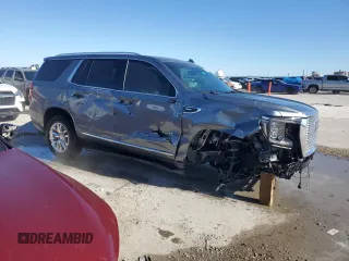 2022 GMC Yukon SLT with VIN 1GKS1BKD7NR330453, listed as a Copart auction lot 81585554 with 34,811 mi miles and Salvage Title. Bid and sale history available at carsss.com. Image 4.