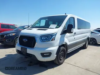 2023 Ford Transit Passenger XL with VIN 1FBAX2YG2PKA59910, listed as a IAAI auction lot 41663186 with 60,803 mi miles and . Bid and sale history available at DreamBid. Image 2.