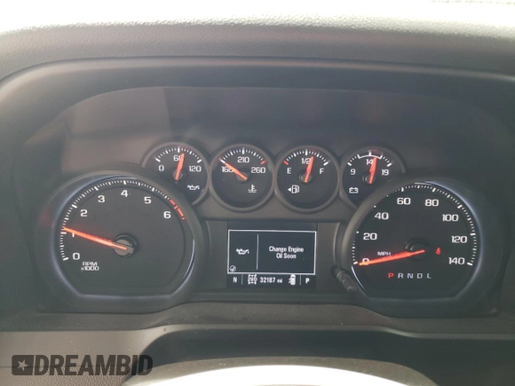 2021 Chevrolet Silverado 1500 Custom Trail Boss with VIN 3GCPYCEF8MG347180, listed as a Copart auction lot 52203695 with 32,187 mi miles and Salvage Title. Bid and sale history available at DreamBid. Image 9.