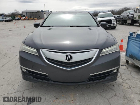 2015 Acura TLX V6 Advance with VIN 19UUB2F77FA002604, listed as a Copart auction lot 48349805 with 125,276 mi miles and Salvage Title. Bid and sale history available at carsss.com. Image 5.