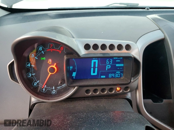 2016 Chevrolet Sonic LT with VIN 1G1JC6SH3G4104723, listed as a Copart auction lot 69206884 with 89,307 mi miles and Salvage Title. Bid and sale history available at carsss.com. Image 9.