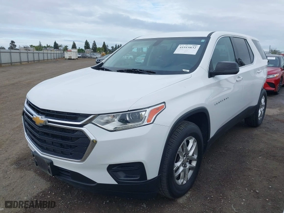 2021 Chevrolet Traverse LS with VIN 1GNERFKW3MJ222460, listed as a IAAI auction lot 41915832 with 69,261 mi miles. Bid and sale history available at carsss.com. Image 18.