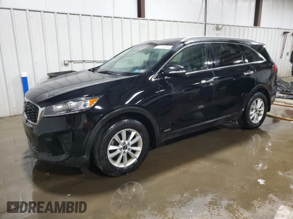 2019 Kia Sorento LX with VIN 5XYPGDA39KG437261, listed as a Copart auction lot 48175935 with 73,566 mi miles and Salvage Title. Bid and sale history available at DreamBid. Image 1.