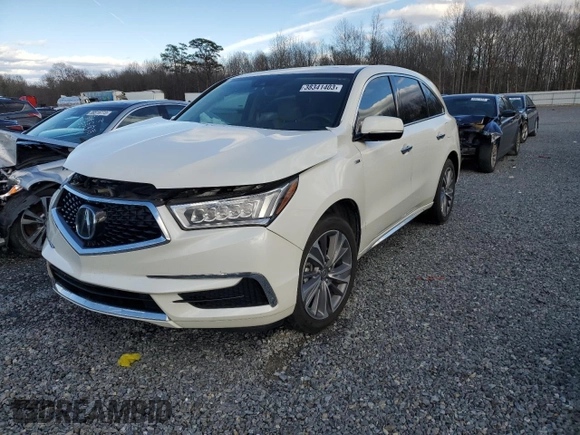 2018 Acura MDX Sport Hybrid w/Technology Pkg with VIN 5J8YD7H52JL000695, listed as a Copart auction lot 38341403 with 62,966 mi miles. Bid and sale history available at carsss.com. Image 1.