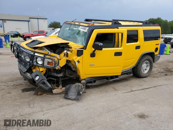 2003 Hummer H2 z VIN 5GRGN23U73H146894, wystawiony jako Copart lot #53449905 z przebiegiem 153 870 mil mil oraz Szkoda całkowita • Salvage title. Historia ofert i sprzedaży dostępna na DreamBid. Obrazek 1.