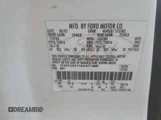 2006 Ford Escape XLT с VIN 1FMYU93116KA71488, выставлен на аукционе Copart как лот 57489755 с пробегом 197 006 миль миль и Списание • Salvage title. История ставок и продаж доступна на DreamBid. Изображение 13.