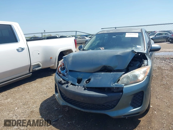 2012 Mazda Mazda3 i Touring with VIN JM1BL1V82C1606614, listed as a IAAI auction lot 41861558 with Not Provided miles. Bid and sale history available at carsss.com. Image 12.