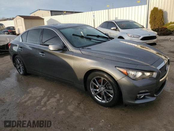 2015 Infiniti Q50 Premium with VIN JN1BV7APXFM356460, listed as a Copart auction lot 46093835 with 149,206 mi miles and Non Repairable. Bid and sale history available at carsss.com. Image 4.