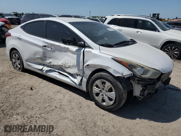 2016 Hyundai Elantra SE with VIN 5NPDH4AE0GH750961, listed as a Copart auction lot 52159865 with 150,489 mi miles and Salvage Title. Bid and sale history available at DreamBid. Image 4.