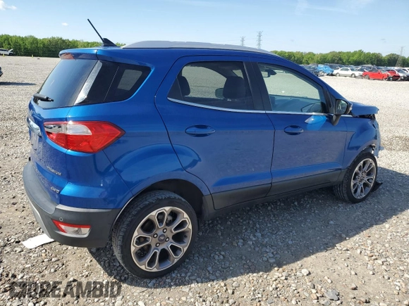 2018 Ford EcoSport Titanium z VIN MAJ6P1WL4JC196477, wystawiony jako Copart lot #54098085 z przebiegiem 62 073 mil mil oraz Szkody całkowita. Historia ofert i sprzedaży dostępna na DreamBid. Obrazek 3.