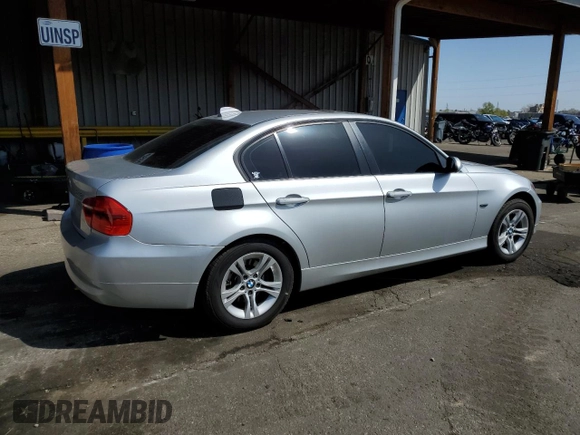 2008 BMW 3 Series 328i with VIN WBAVA33508KX89131, listed as a Copart auction lot 51995325 with 148,735 mi miles and Salvage title. Bid and sale history available at DreamBid. Image 3.