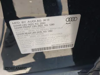 2014 Audi Q5 Premium Plus z VIN WA1DGAFP4EA004281, wystawiony jako IAAI lot #39853592 z przebiegiem 107 924 mil mil oraz . Historia ofert i sprzedaży dostępna na DreamBid. Obrazek 9.