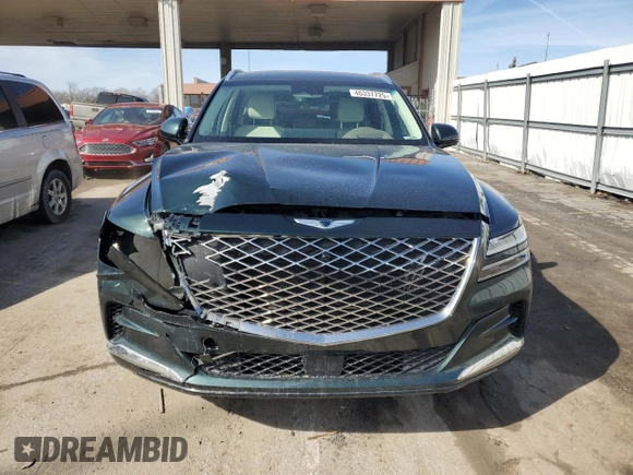 2022 Genesis GV80 z VIN KMUHBDSB7NU095835, wystawiony jako Copart lot #46337725 z przebiegiem 53 487 mil mil oraz Szkoda całkowita • Salvage title. Historia ofert i sprzedaży dostępna na DreamBid. Obrazek 5.