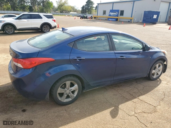 2013 Hyundai Elantra Limited with VIN KMHDH4AE9DU767318, listed as a Copart auction lot 50759595 with 126,933 mi miles and Clean Title. Bid and sale history available at carsss.com. Image 3.