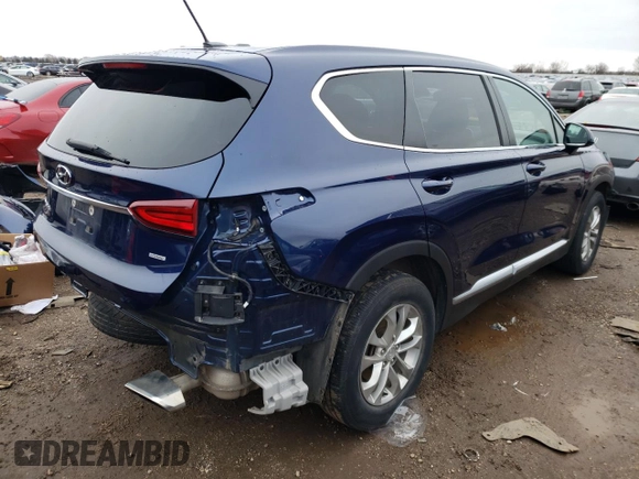 2019 Hyundai Santa Fe SE with VIN 5NMS2CAD3KH104099, listed as a Copart auction lot 37060083 with 75,704 mi miles and . Bid and sale history available at DreamBid. Image 3.