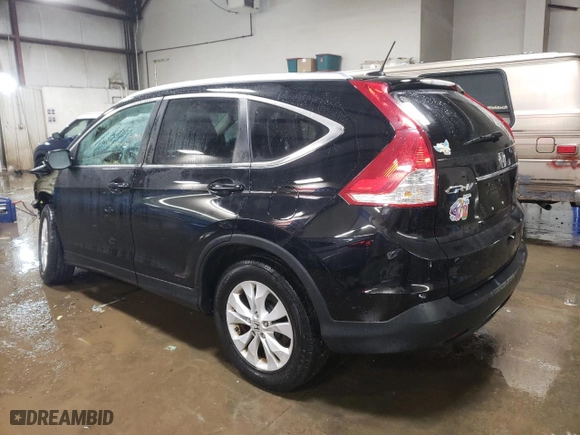 2012 Honda CR-V EX-L with VIN 2HKRM4H78CH629467, listed as a Copart auction lot 46142515 with 169,038 mi miles and Salvage Title. Bid and sale history available at carsss.com. Image 2.