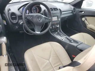 2009 Mercedes-Benz SLK 280 with VIN WDBWK54F99F192642, listed as a Copart auction lot 59581975 with 130,218 mi miles and Salvage title. Bid and sale history available at DreamBid. Image 8.