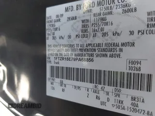 2009 Ford Ranger XL with VIN 1FTZR15E79PA68856, listed as a IAAI auction lot 41784829 with 153,928 mi miles. Bid and sale history available at carsss.com. Image 9.