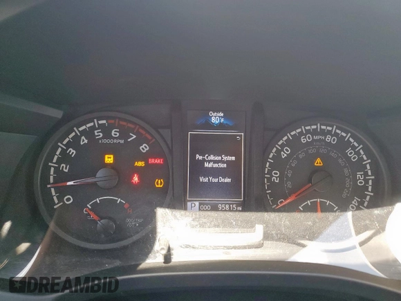 2021 Toyota Tacoma SR z VIN 3TYRX5GN4MT007896, wystawiony jako Copart lot #55284685 z przebiegiem 95 815 mil mil oraz Szkoda całkowita • Salvage title. Historia ofert i sprzedaży dostępna na DreamBid. Obrazek 9.