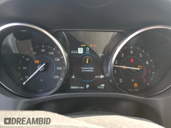 2019 Jaguar F-Pace 25t Premium with VIN SADCJ2FX7KA364427, listed as a Copart auction lot 60500645 with 80,681 mi miles and Salvage title. Bid and sale history available at DreamBid. Image 9.