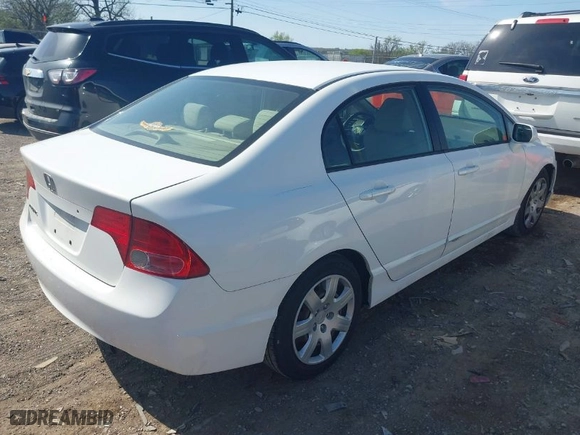 2007 Honda Civic Sdn LX with VIN 1HGFA16527L006070, listed as a IAAI auction lot 41953056 with 183,596 mi miles. Bid and sale history available at carsss.com. Image 4.