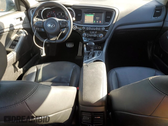 2015 Kia Optima SX Turbo with VIN 5XXGR4A63FG471338, listed as a Copart auction lot 48134875 with 81,358 mi miles and Salvage Title. Bid and sale history available at carsss.com. Image 8.