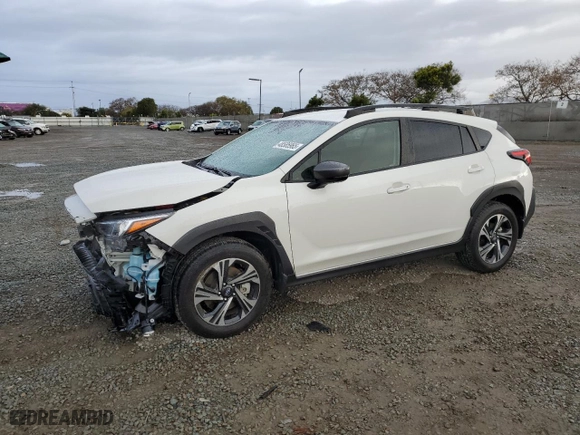 2024 Subaru Crosstrek Premium with VIN JF2GUADC5R8237015, listed as a Copart auction lot 48585965 with 25,406 mi miles and Salvage Title. Bid and sale history available at carsss.com. Image 1.