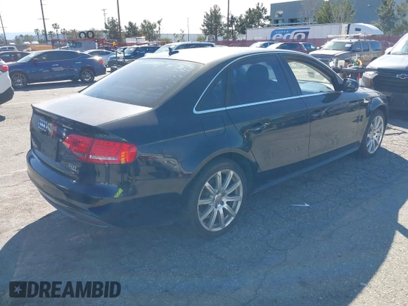 2012 Audi A4 2.0T Premium Plus with VIN WAUFFAFL6CA120011, listed as a IAAI auction lot 41645223 with 1 mi miles. Bid and sale history available at carsss.com. Image 4.