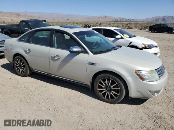 2008 Ford Taurus Limited with VIN 1FAHP25W68G100894, listed as a Copart auction lot 56946174 with 0 mi miles and Salvage Title. Bid and sale history available at carsss.com. Image 4.
