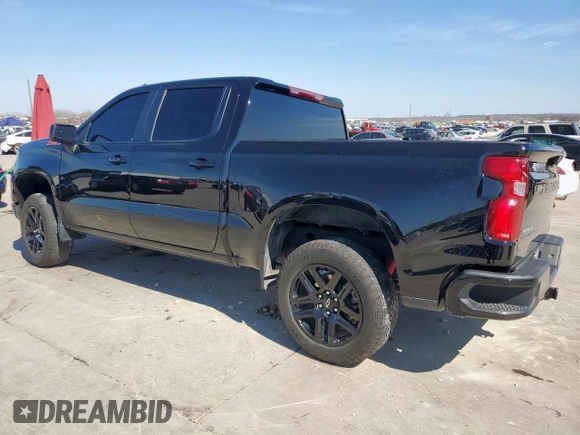 2023 Chevrolet Silverado 1500 RST with VIN 1GCUDEE87PZ309357, listed as a Copart auction lot 44620385 with 27,774 mi miles and Salvage Title. Bid and sale history available at DreamBid. Image 2.
