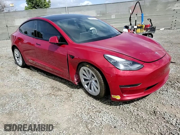 2022 Tesla Model 3 z VIN 5YJ3E1EA5NF155772, wystawiony jako Copart lot #50805725 z przebiegiem 73 491 mil mil oraz Szkoda całkowita • Salvage title. Historia ofert i sprzedaży dostępna na DreamBid. Obrazek 12.