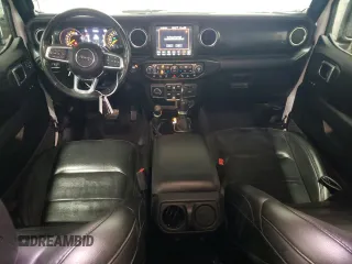2022 Jeep Wrangler Unlimited Sahara with VIN 1C4HJXEG7NW172299, listed as a Copart auction lot 43535965 with 19,709 mi miles and Salvage Title. Bid and sale history available at DreamBid. Image 8.